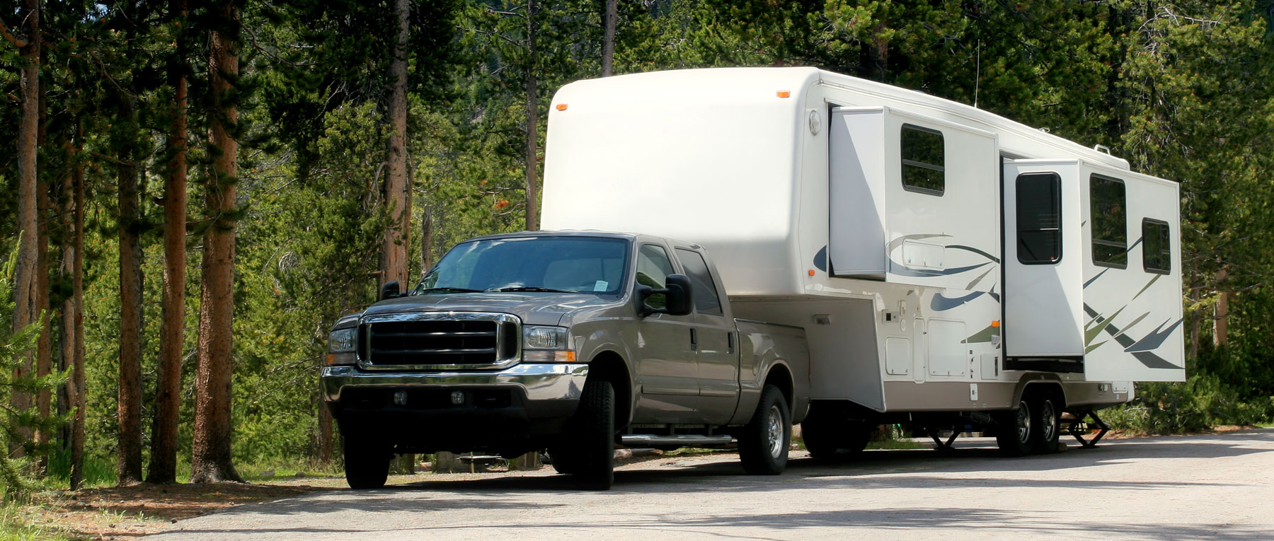 bigstock-Camper-Trailer-In-Yellowstone-1304462