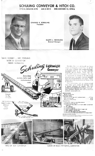 Old Schuling Hitch Flyer from several decades ago